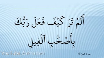 Ahmed Suleiman أحمد سليمان Surah Al Fil 105 سورة الفيل