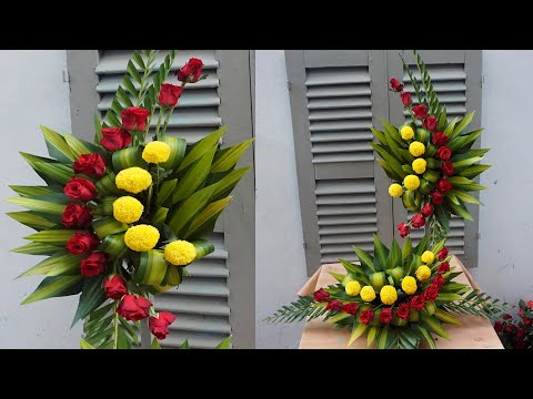 Video Cắm hoa Phụng Vụ 2 tầng , ý tưởng cắm hoa hồng và hoa... - youtube