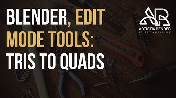 Blender - Tris to quads, edit mode tool explained