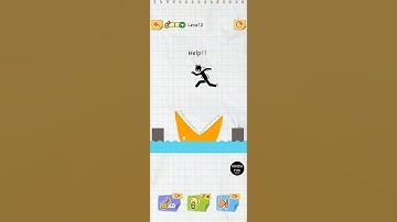 Draw 2 save level 2  🎮🎮 Draw 2 save: stickman puzzle || gameplay walkthrough Android || mahfuz FIFA