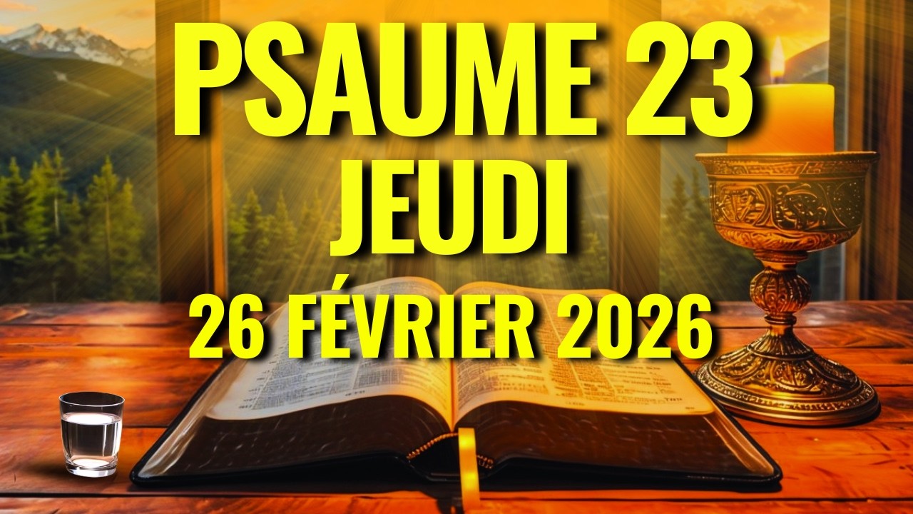 PRIÈRE DU MATIN — Jeudi 26 Février — PSAUME 23 POUR LA PROTECTION, LA PROSPÉRITÉ ET MIRACLE DIVIN
