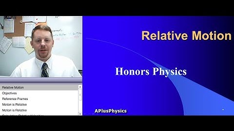 High School Physics - Relative Motion