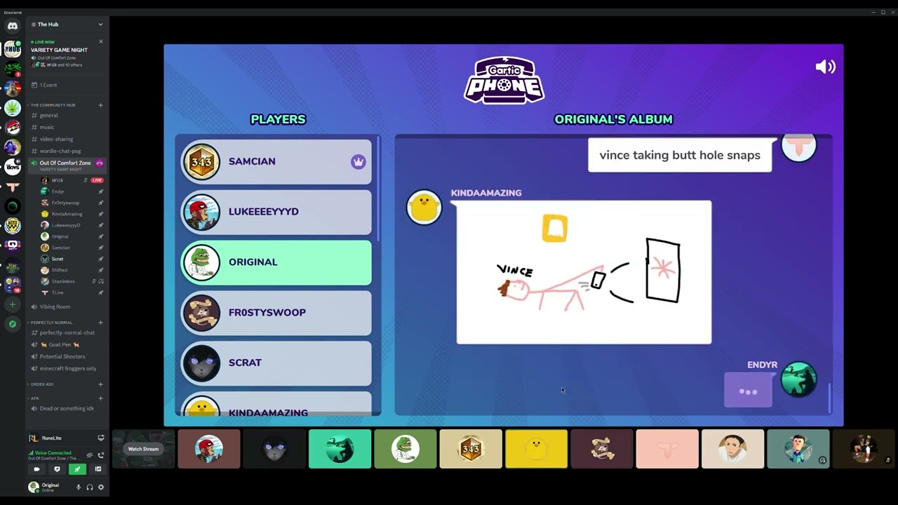 Gartic Phone: Goatse-ing Your Homies