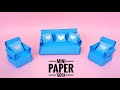 How to make a Paper Sofa//DIY Miniature Sofa//Origami Sofa