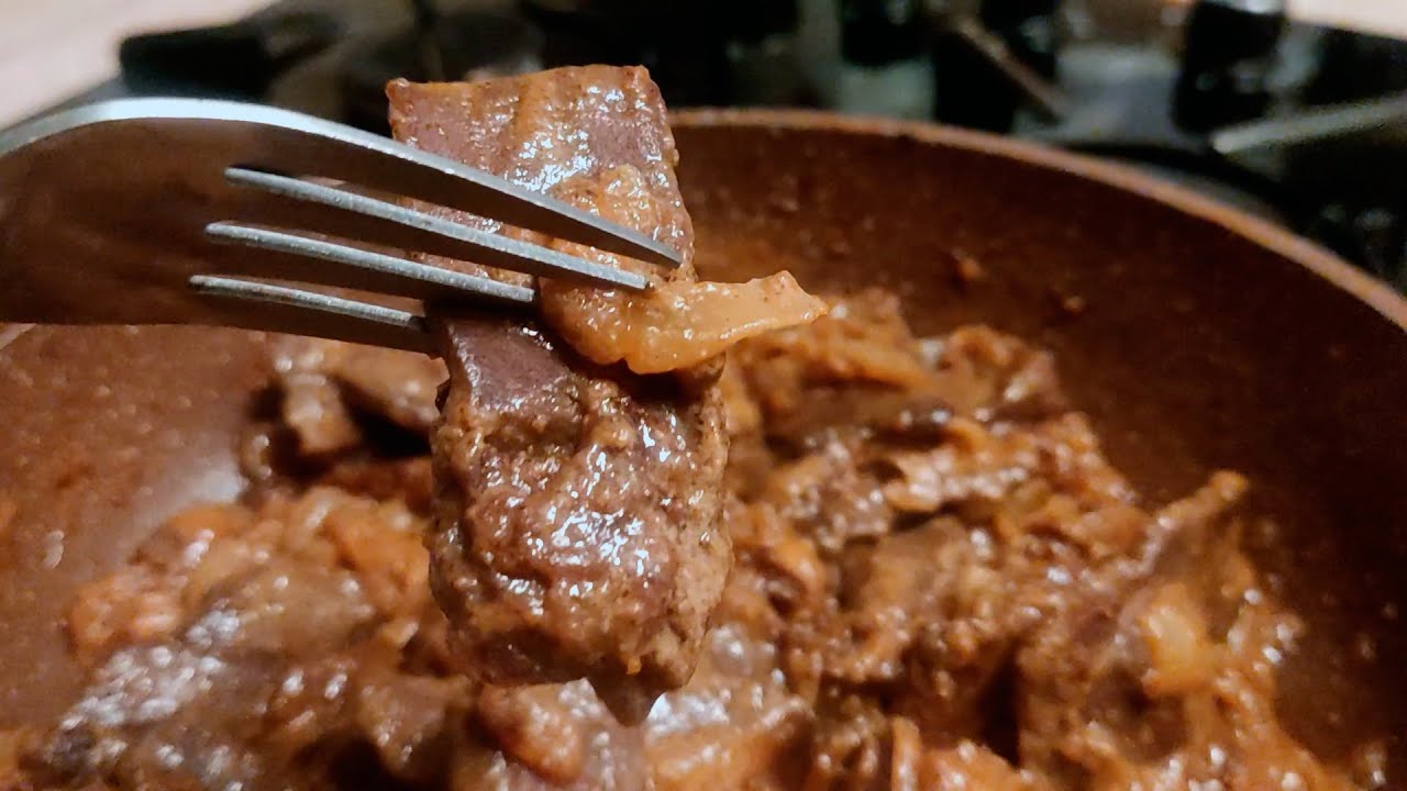 Нежная говяжья печень в сливках — мягкая, сочная и вкусная!