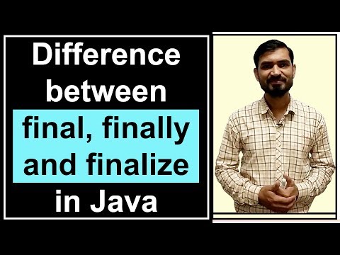 最終的にファイナルとJavaでファイナライズの違い（ヒンディー語）