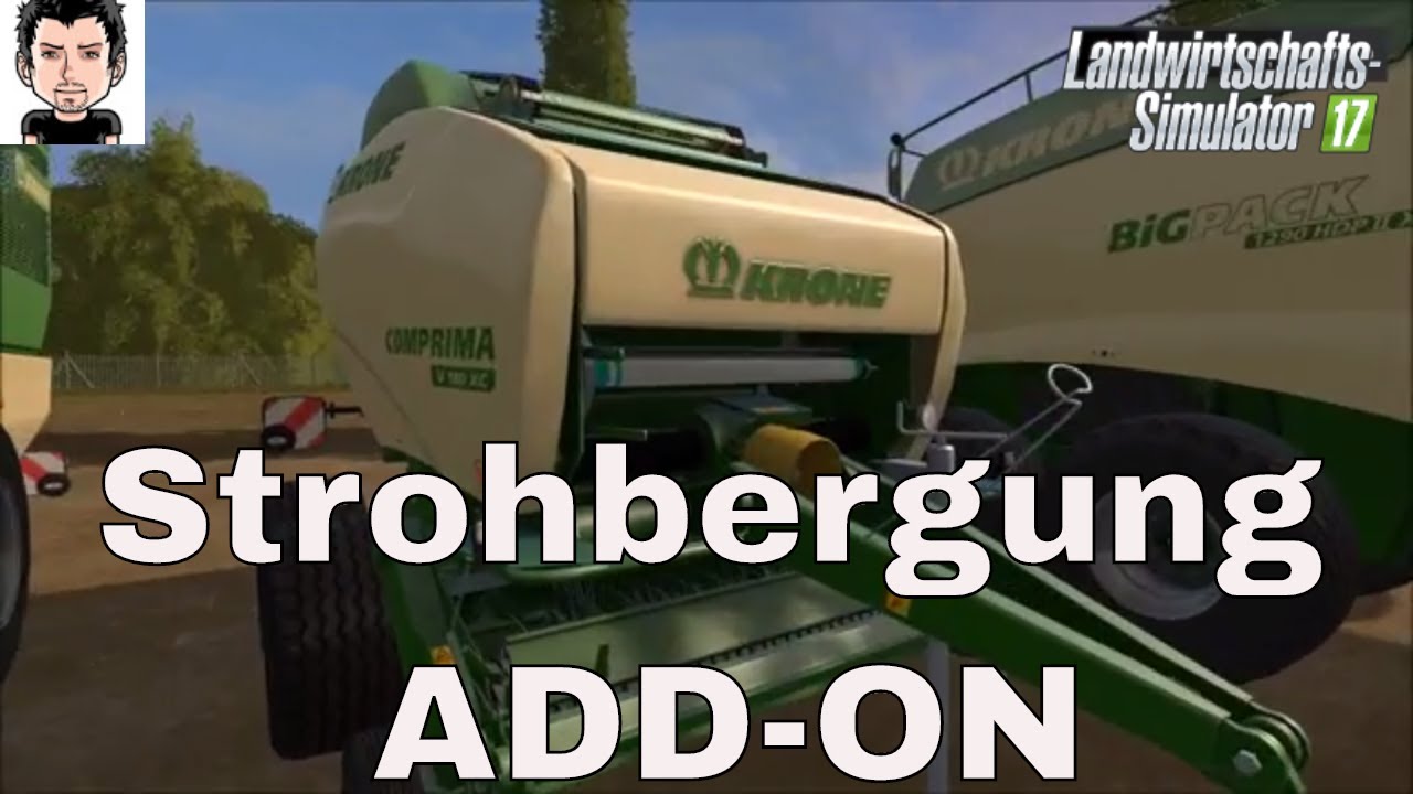 LS17 Strohbergung ADD ON Landwirtschafts Simulator 2017