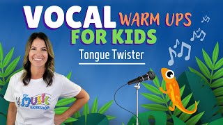 Vocal WarmUps for Kids  Tongue Twister Vocal Exercise Lesson