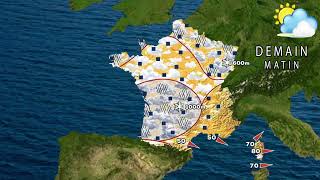 Prévision météo France du Jeudi 25 au Mercredi 1 Mai 2024