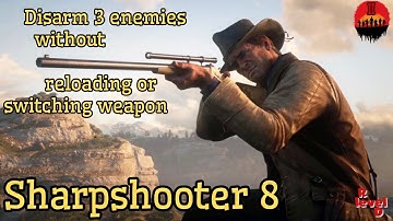 Sharpshooter 8: Disarm three enemies without reloading or switching your weapon. #RDR2 #Story #PS5