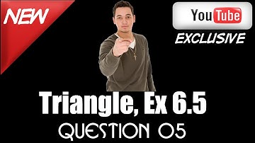 Ncert Solutions for Class 10 maths ,Triangle Ex 6.5 Q5