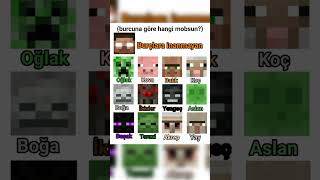 Burçlar Minecraft 2 #minecraft #minecraftshorts #minecraftmemes