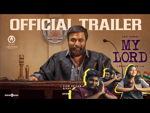 My Lord - Trailer | Sasikumar | Chaithra J Achar | Sean Roldan | Raju Murugan | REACTION