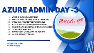 Azure Admin Day 3 | Cloud Computing Advanced  | #azurecloud #azuredevops #devops