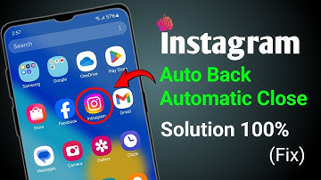 Instagram Auto Back Problem 2025 || Instagram App Automatic Close || Instagram Crash Problem Solve