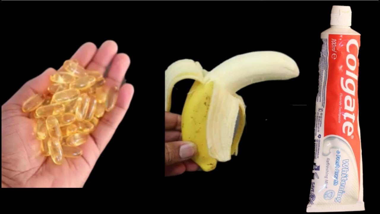 APPLY FISH OIL + BANANA + COLGATE SEE WHAT HAPPEN SEE WHAT HAPPEN