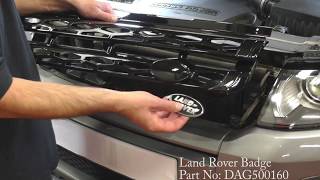 Fitting a Dynamic style black gloss grille to a Range Rover Evoque.