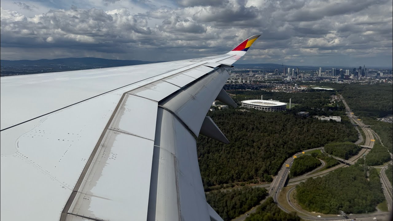 Asiana Airlines Airbus A350-900 - Seoul to Frankfurt | Wingview (HD)