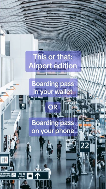 How are you carrying your boarding pass? 🤔 #boardingpass #digitalwallet #wallet