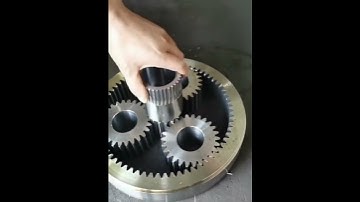 See why it is called planetary gearbox. #gear #industrial #gearbox #tank #drive #machine #planet