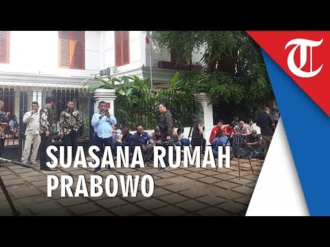 Suasana Kediaman Prabowo Jelang Pembacaan Putusan Sidang Sengketa Pilpres di MK