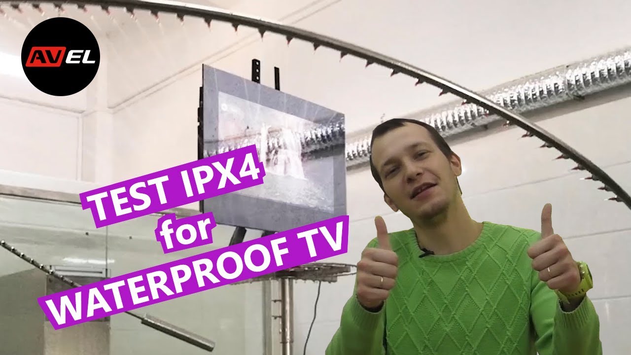 Test IPx4 for AVEL waterproof TV