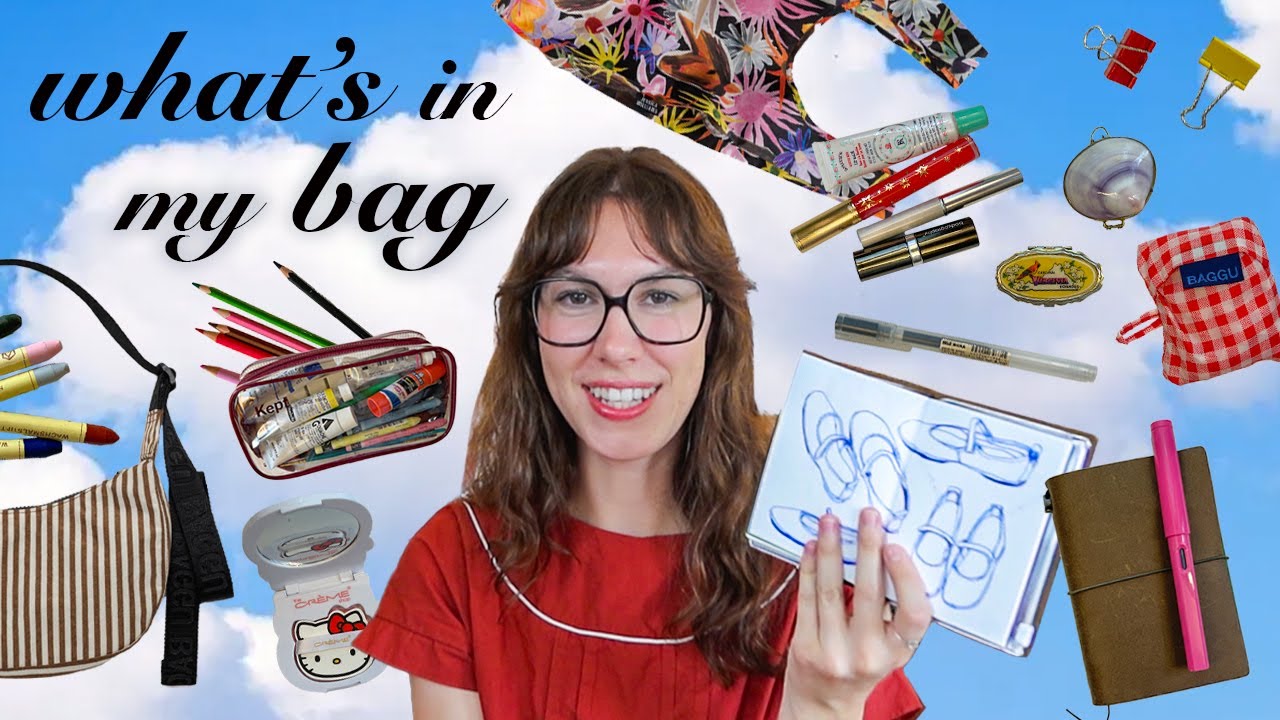 что в моей сумке (повседневная сумка + моя сумка для творчества)