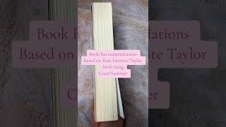 Cruel Summer | Book Recommendations based on Taylor Swift Songs #bookrecommendations #booktokbooks