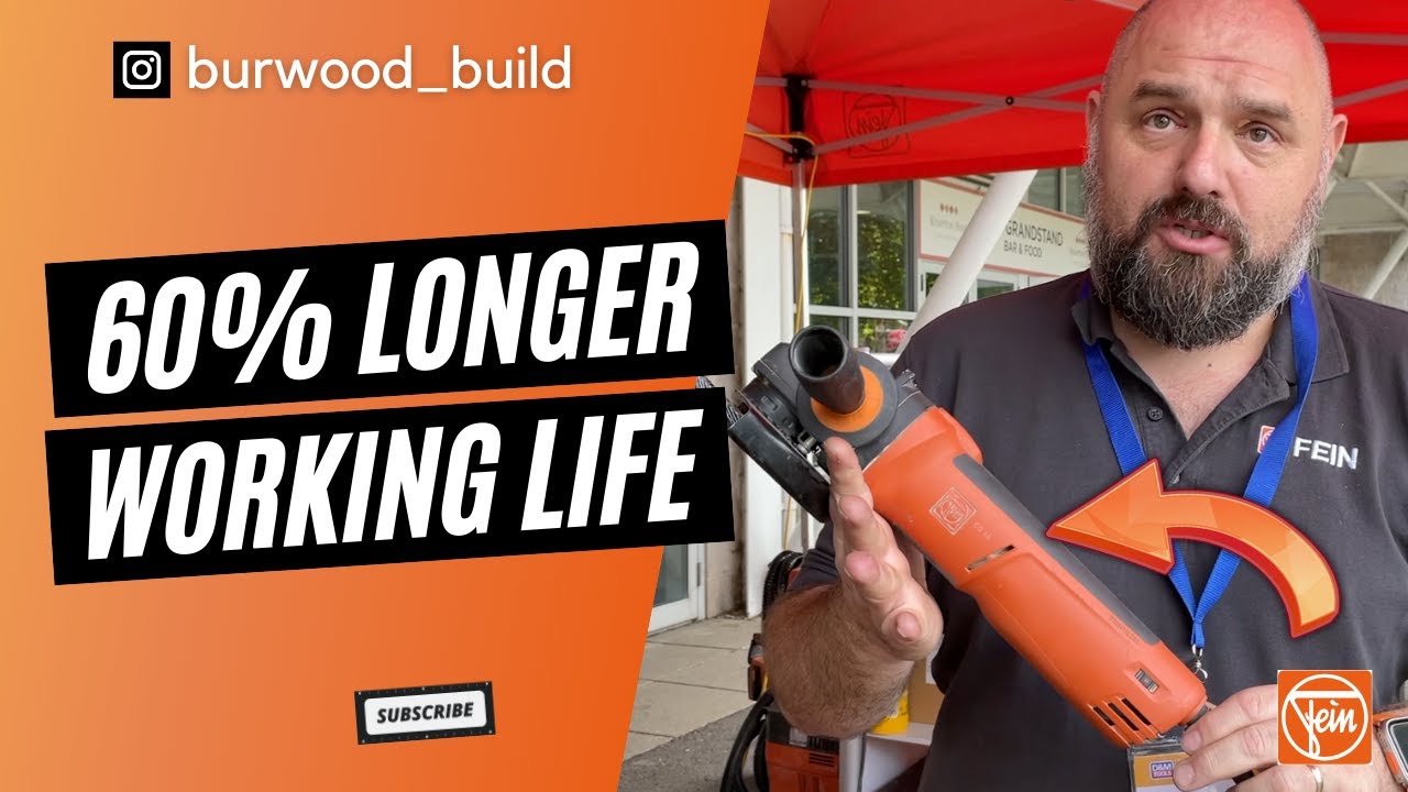 FEIN CG15 Angle Grinder Demo - 60% Longer Working Life