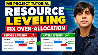 Microsoft Project Resource Leveling Tutorial | Fix Resource Over-allocation Step by Step