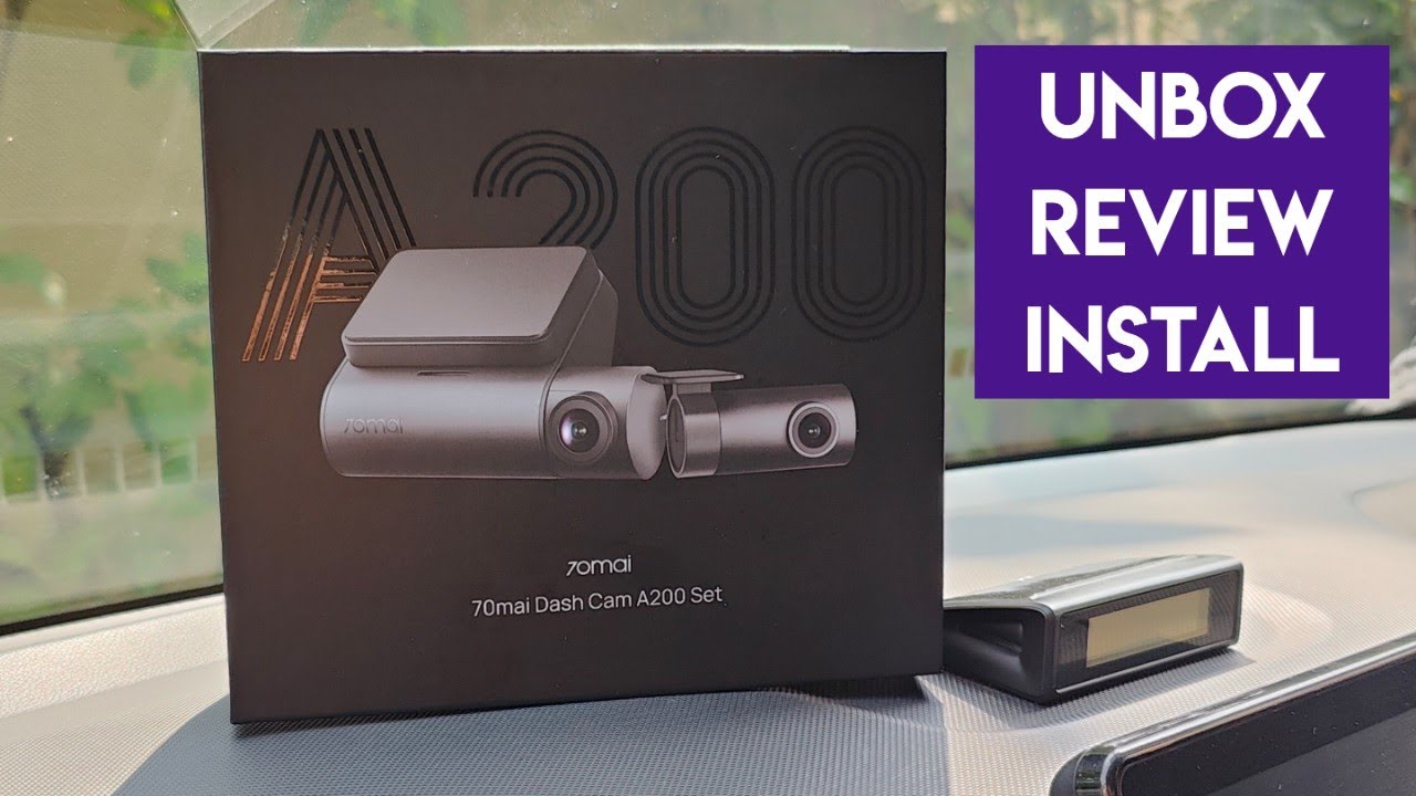 70mai A200 HDR Dual Dash Camera, 1080P HDR Front & 1080P