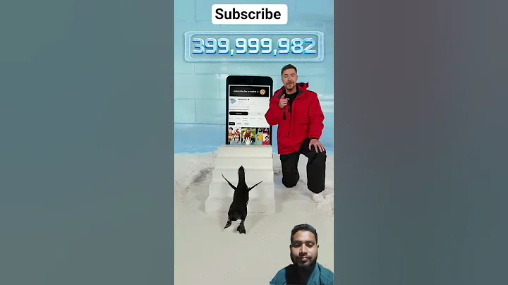 MrBeast Subscribe reaction #penguin #challenge #funny #tech #trending #shorts #viral #yt #reels #fyp