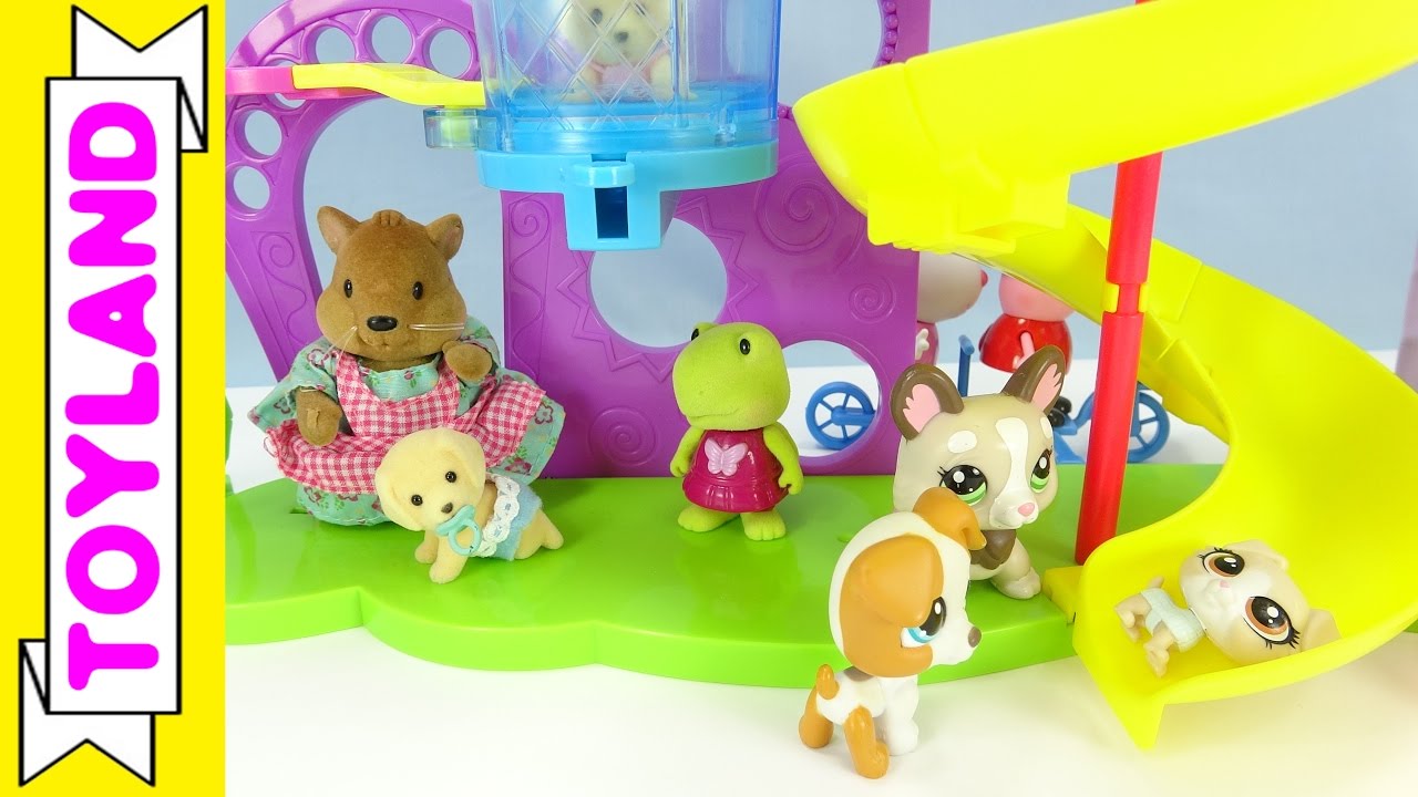 Mom and Dad LPS Dogs Search for Their Puppy After Unboxing Littlest