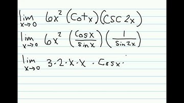 Evaluating Trig Limits Using Sin x / x #1