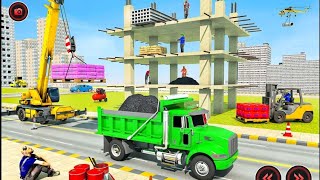 Heavy Snow Excavator Game 3d - City Construction Site Jcb Loading in Demper - Android Gameplay screenshot 2