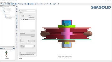 SIMSOLID load application on hard to reach part faces