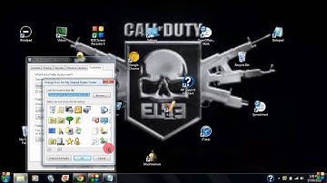 How to change desktop icons - windows 7