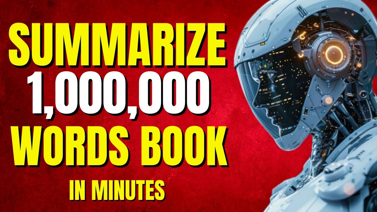 Summarize 1,000,000 Words in Minutes with This AI Tool! | Save Time on ...