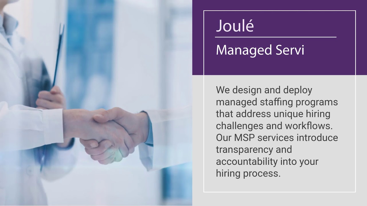 Joule Life Science Workforce Solutions Video