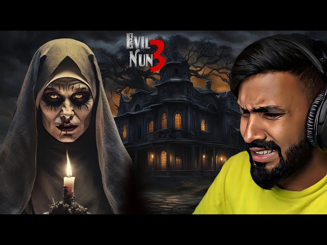 CAN I ESCAPE FROM EVIL NUN HAUNTED HOUSE || TECHNO GAMERZ HORROR GAME || TECHNO GAMERZ class=