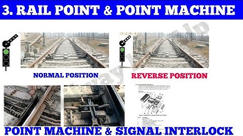 Point Machine Operation in Indian Railways Normal & Reverse position Route set with Signal