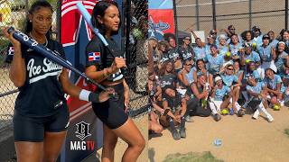 Bernice Burgos & Karrueche Attend Ice Studios Softball Game Full Of Baddies! 🥎