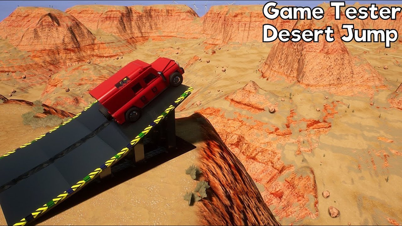 Desert Ramp Jump - Brick Rigs Lego Car Cliff Drops - YouTube