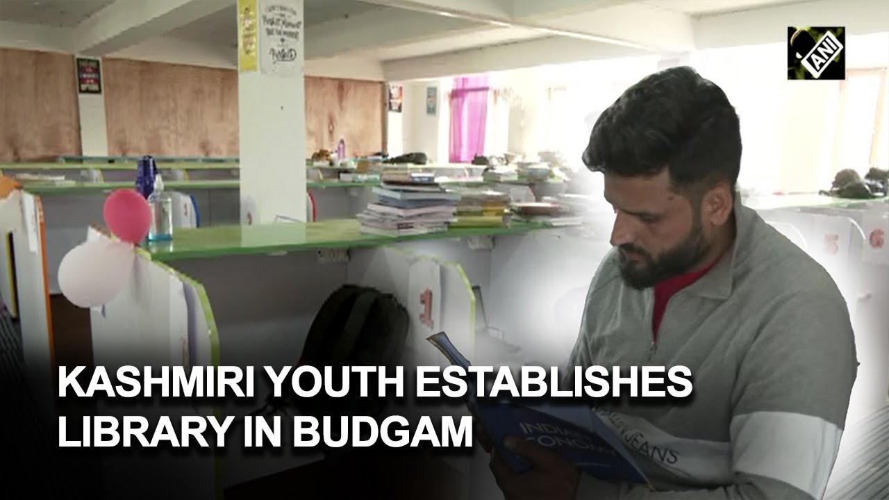 J&K Kashmiri youth establishes library in Budgam to encourage students to read books YouTube