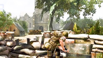 D-Day Commando Fight and War Final Mission Gameplay