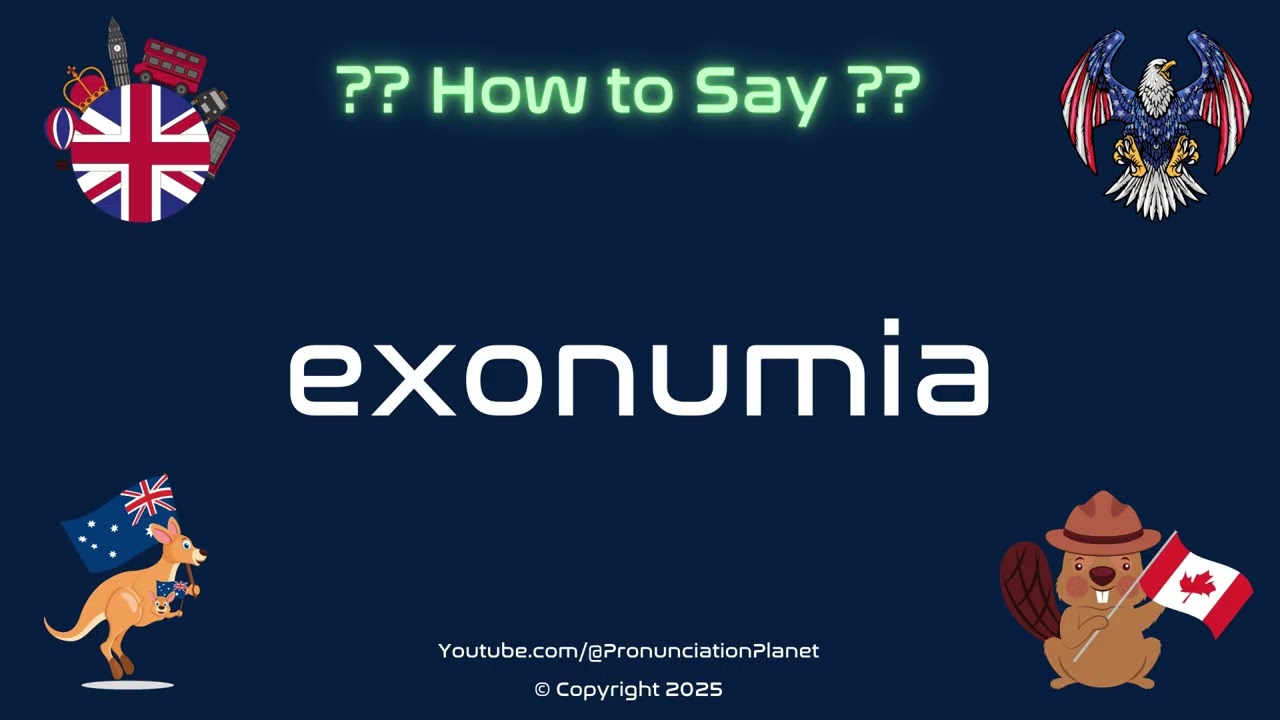 💰🪙 How to Pronounce exonumia? (CORRECTLY) | Pronunciation Planet