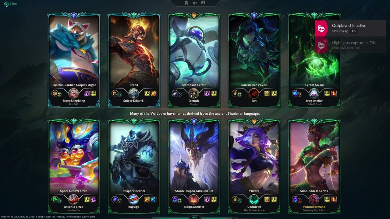 League of Legends, Ranked Solo - Game 202