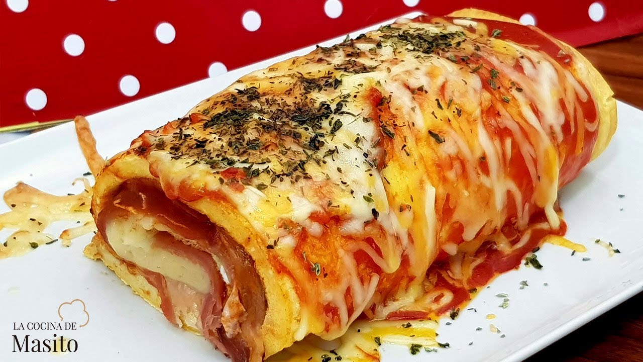 Rollo de tortilla rellena o tortilla enrollada ¡El éxito te espera!