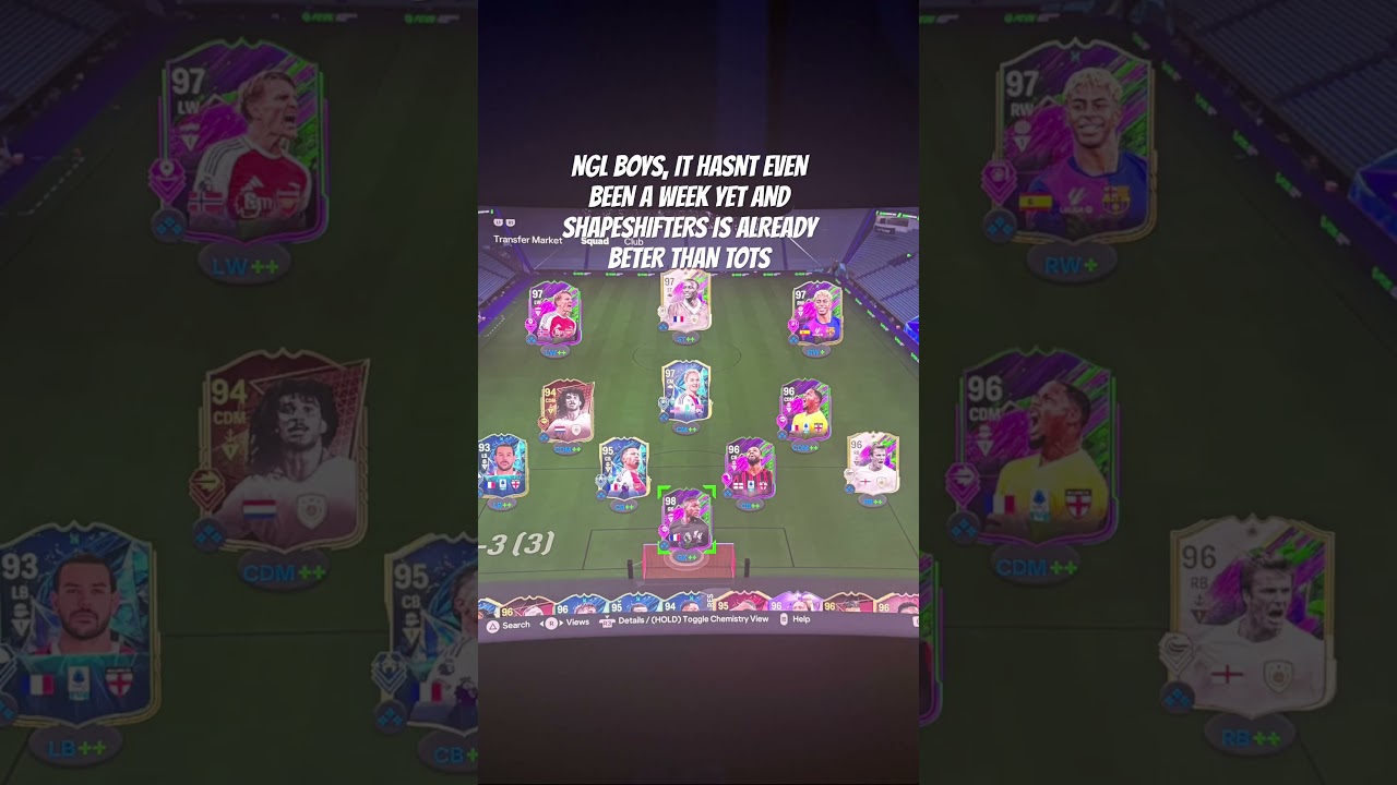 Shapeshifters has been better so far, who have you packed? 