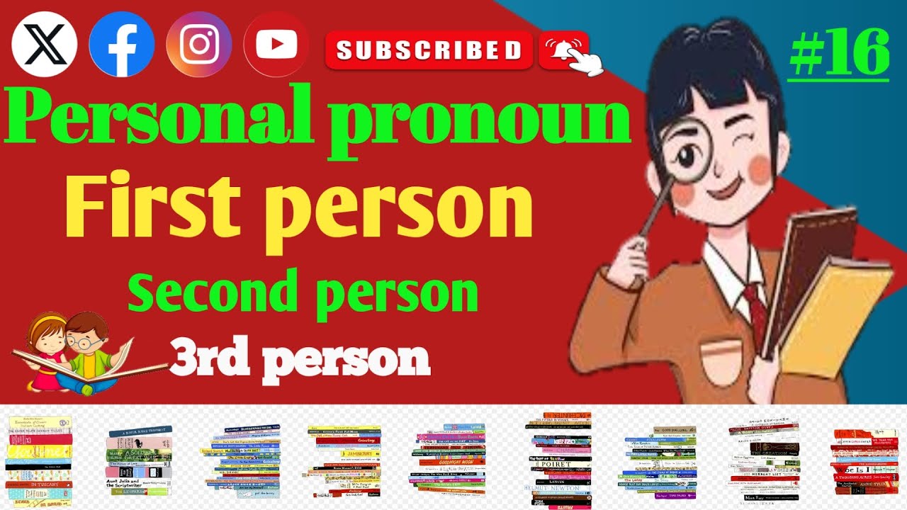 Personal pronoun and types of pronoun,@first person @second person and ...